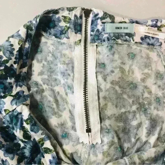 Kimchi Blue Urban Outfitters Women Size 8 Floral High Waist High Rise Short Blue - Picture 12 of 14